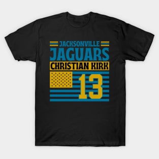 Jacksonville Jaguars Kirk 13 American Flag Football T-Shirt